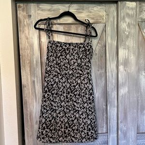 Ditsy floral sundress with tie straps